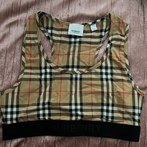 Burberry cropped top /Sports bra